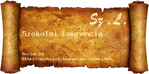 Szokolai Laurencia névjegykártya